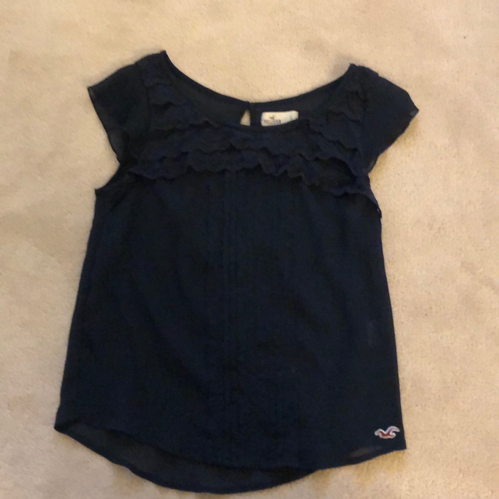 Blouse with lace detailing